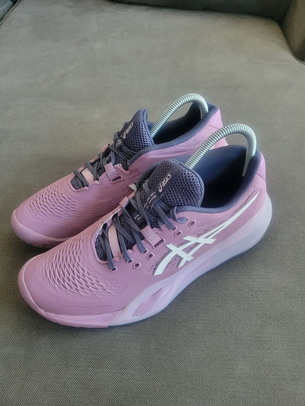 Asics Women's Gel-Resolution X Lilac Tennis Shoes Size 9.5 - Picture 3 of 8